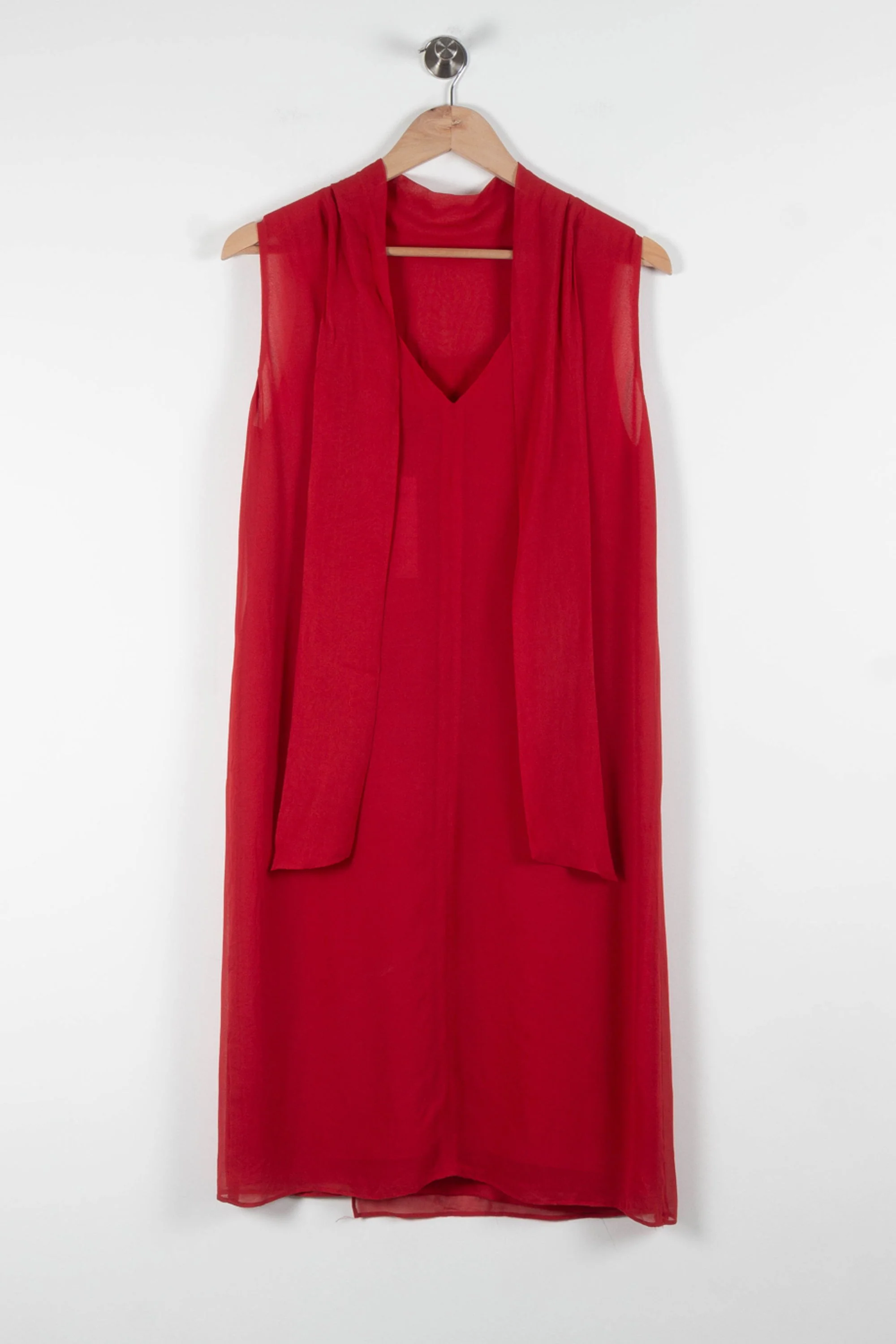 Robe Midi Rouge - Taille S/36 - Image 4