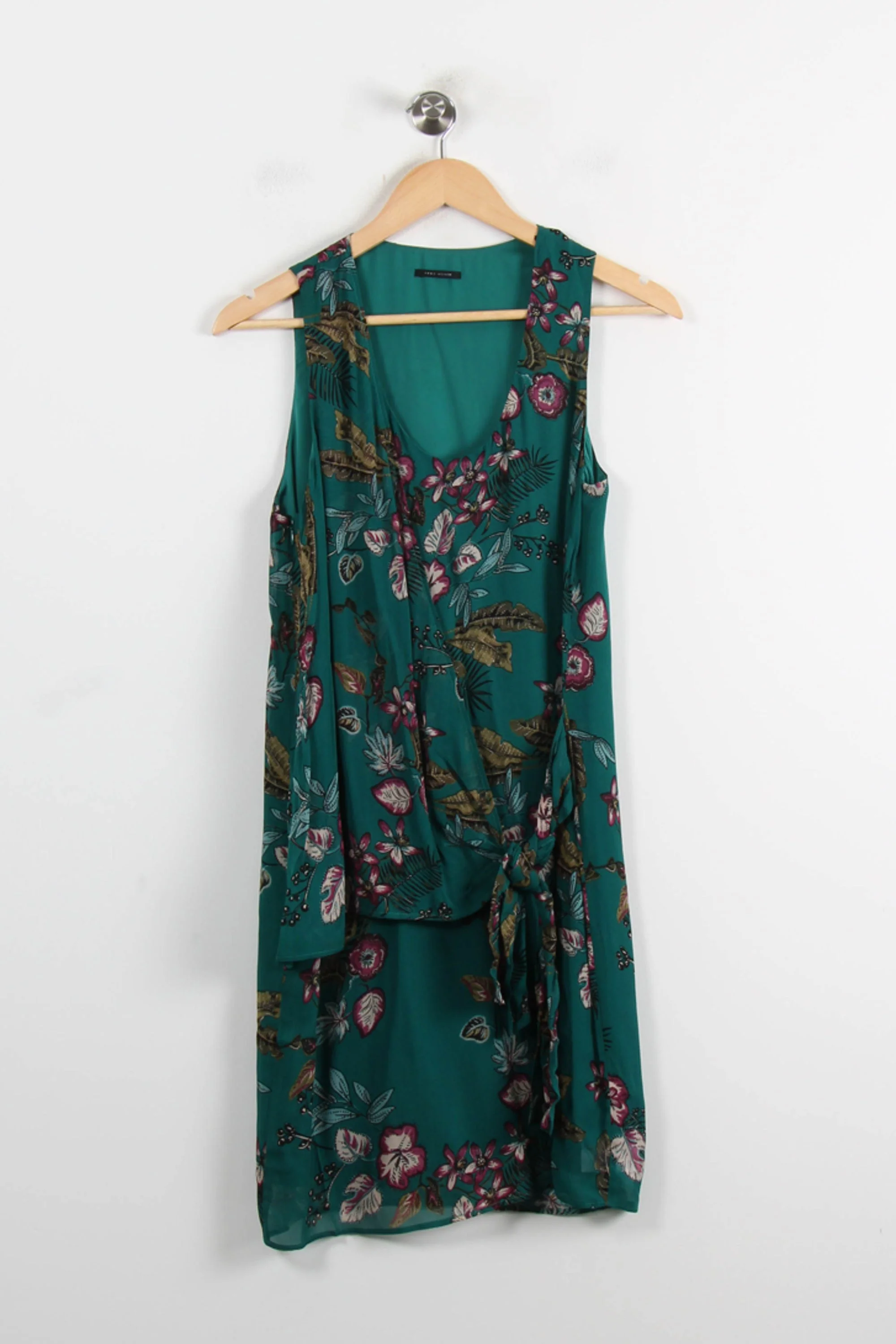 Robe Midi Verte à Fleurs - Taille S/36 - Image 2