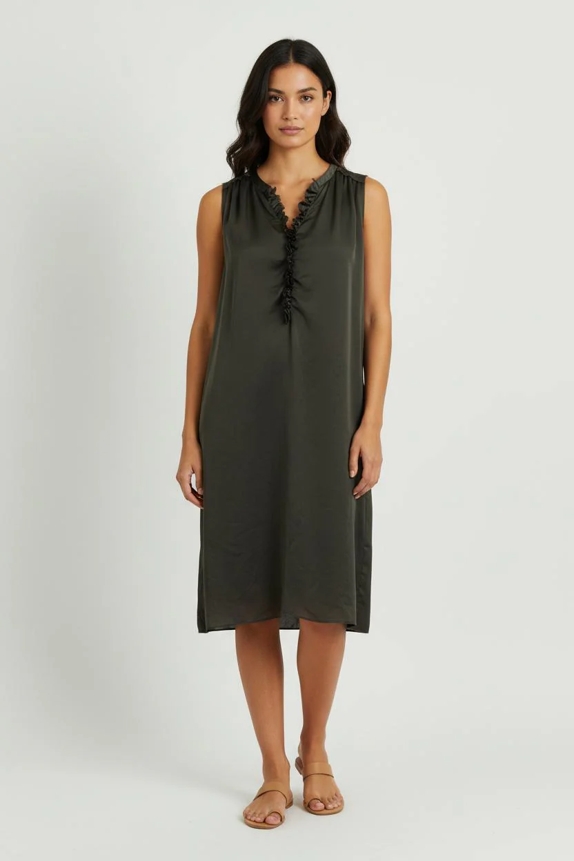 Robe Midi Verte - Taille L/40