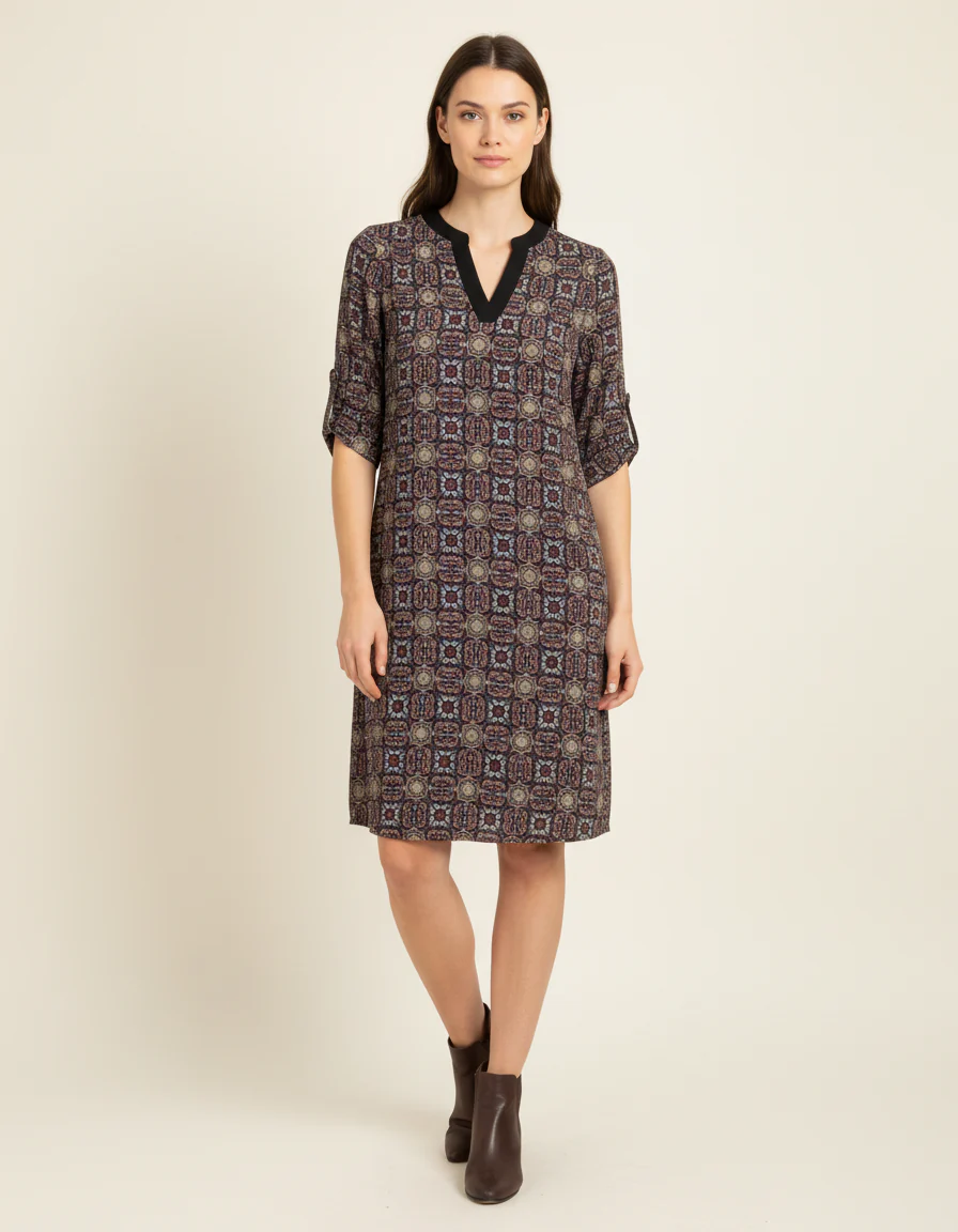 Robe multicolore violette - S / 36