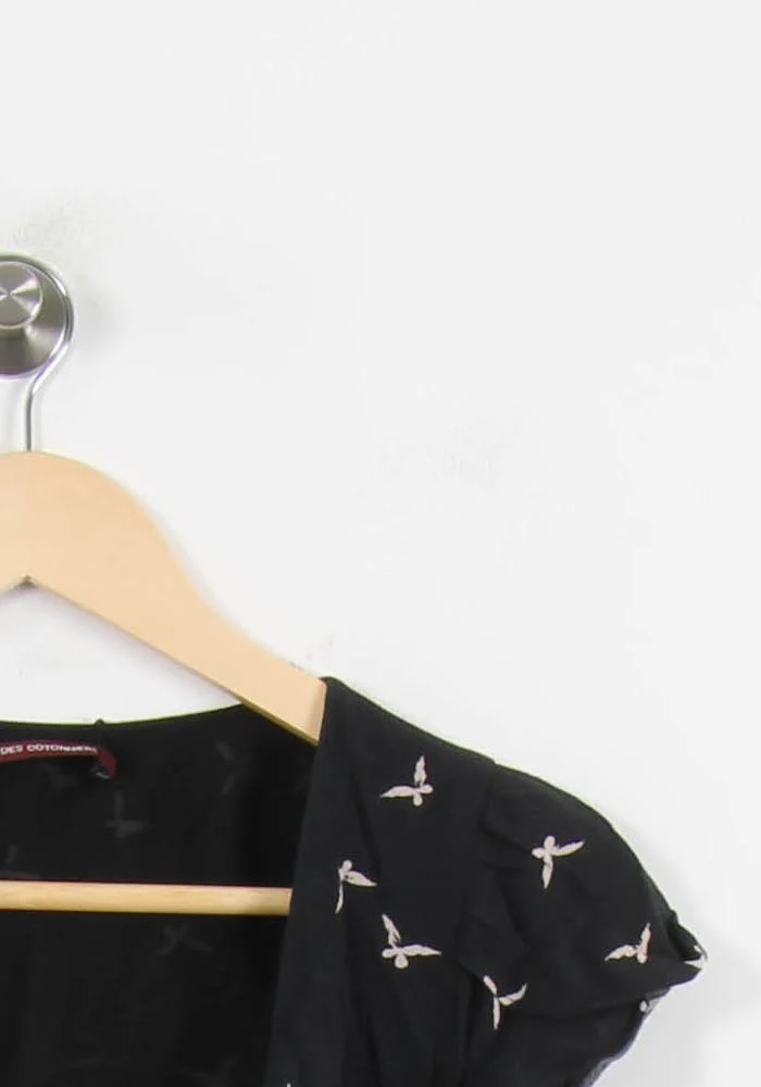 Robe noire à motifs - Taille XS/34 - Image 3