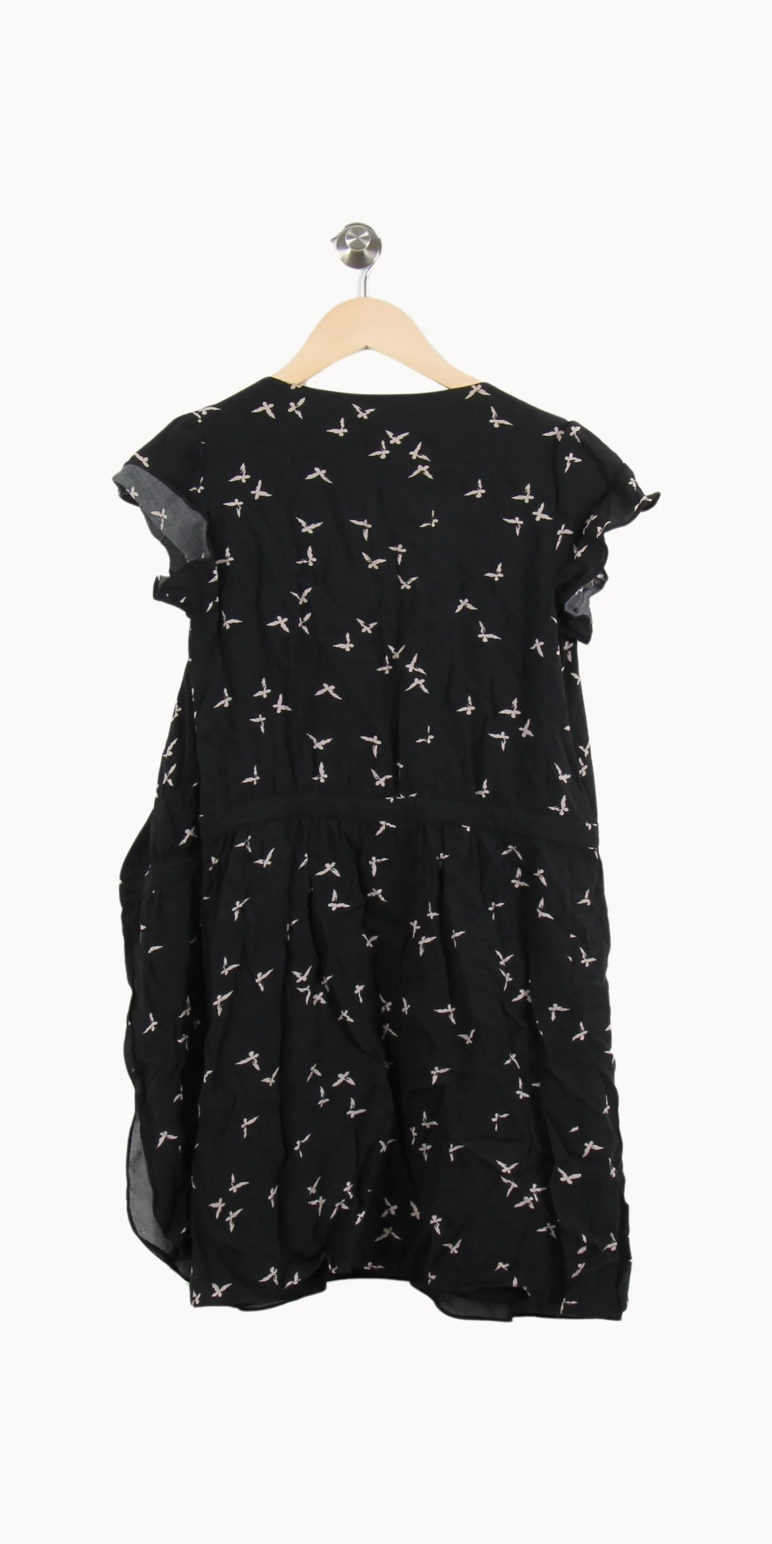 Robe noire à motifs - Taille XS/34 - Image 4