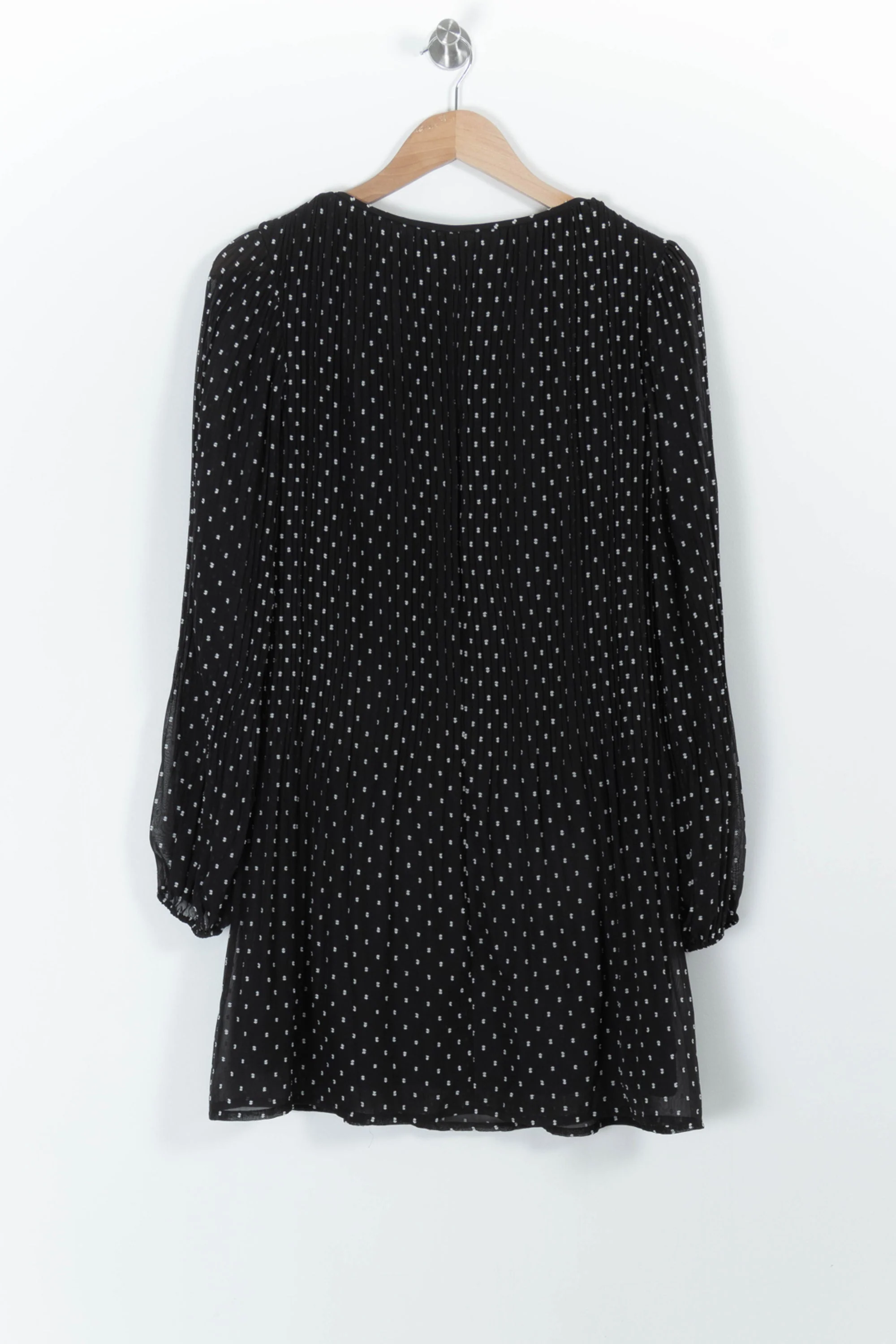 Robe Noire à Pois Blancs - Taille M/38 - Image 4