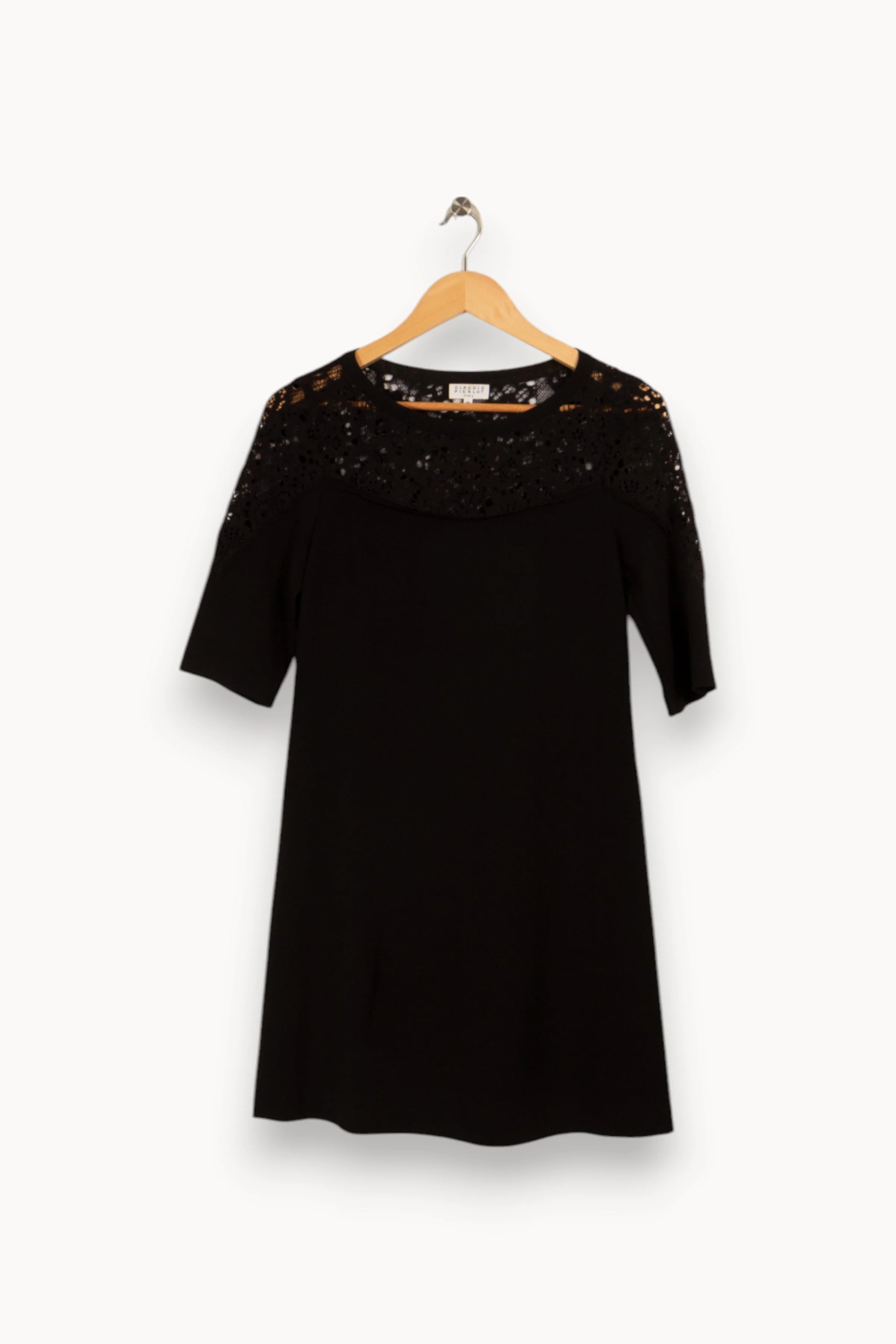 Robe noire avec dentelle - Taille XS/34 - Image 2