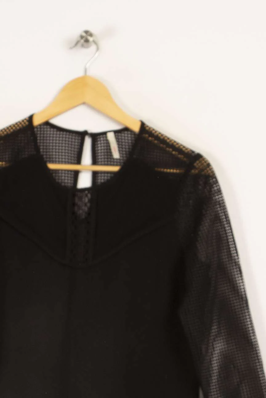 Robe noire avec détails - Taille S/36 - Image 4