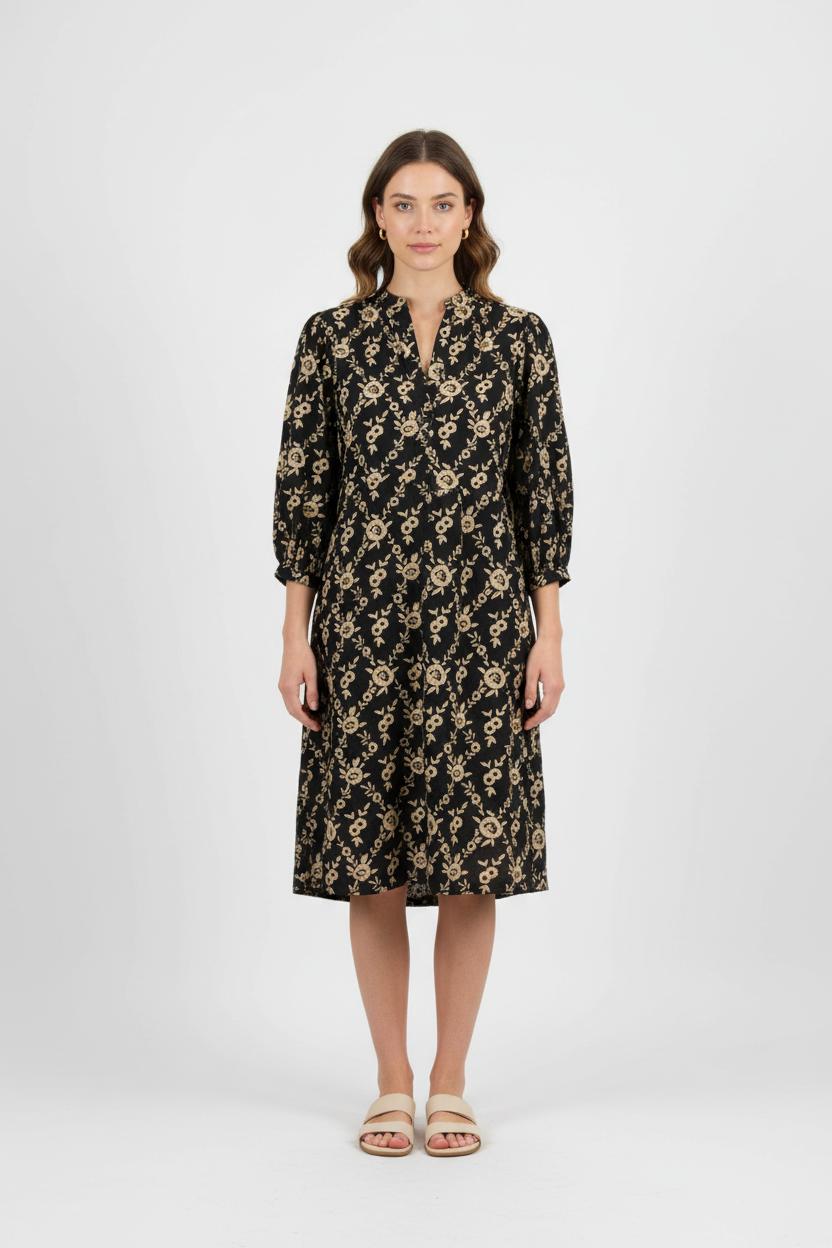 Robe Noire et Beige - Taille M/38