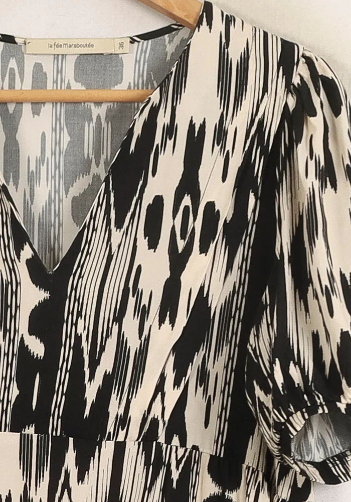 Robe Noire et Blanche - Taille S/36 - Image 3