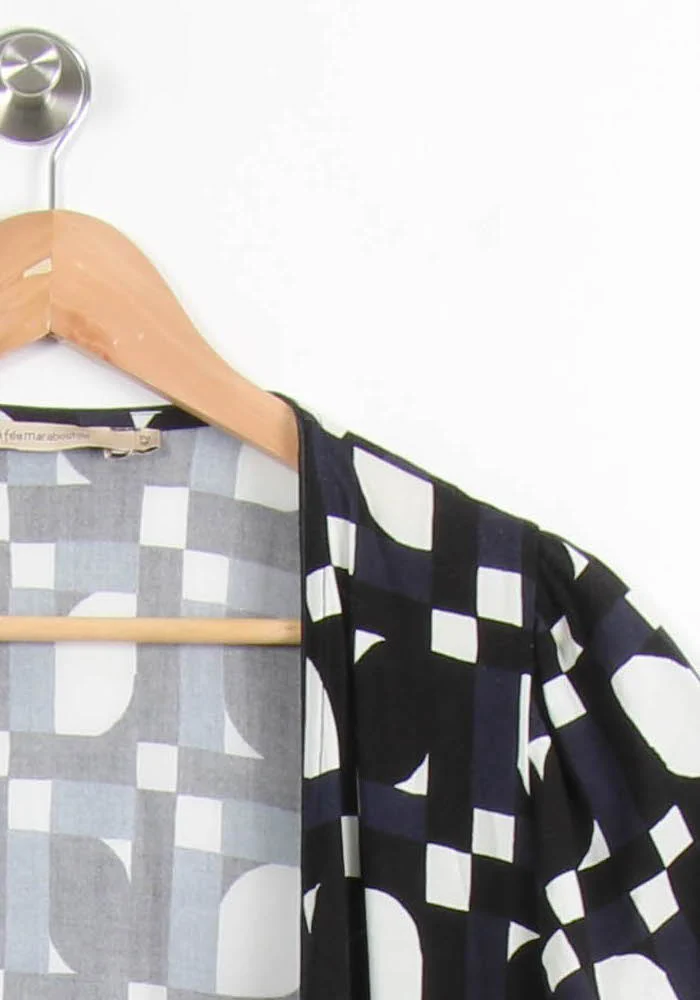 Robe Noire et Blanche - Taille XL/42 - Image 3