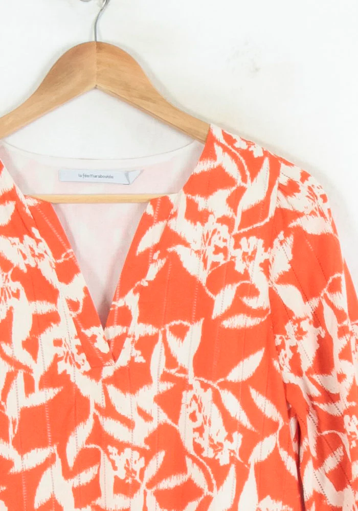 Robe Orange et Blanche - Taille S/36 - Image 3