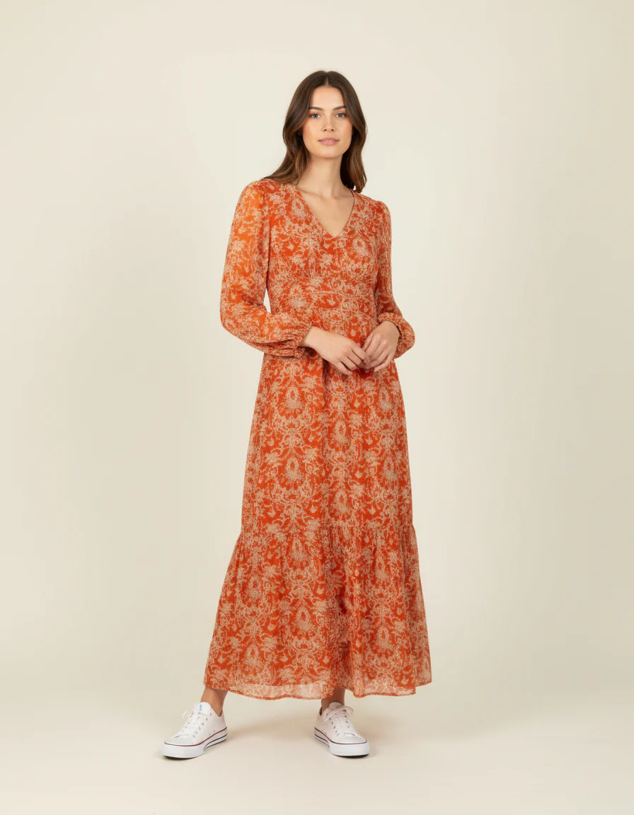 Robe orange - Taille XL/42 - Image 2