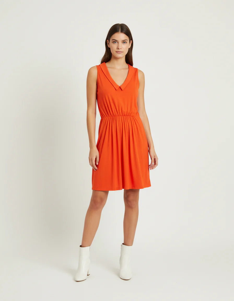 Robe orange - Taille XS/34