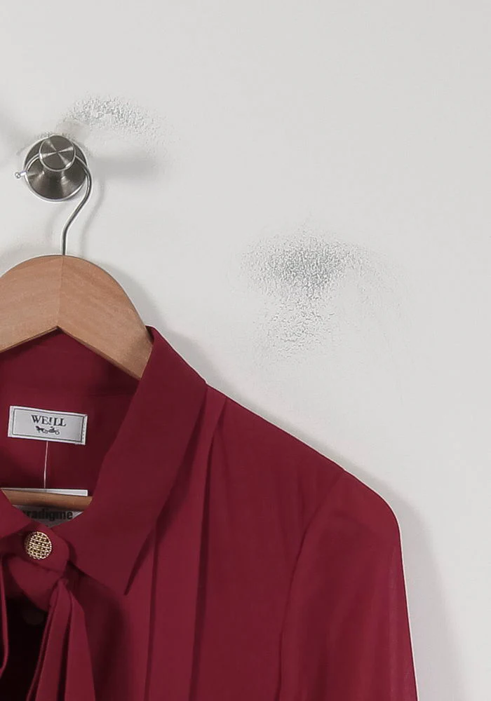 Robe Plissée Bordeaux - Taille M/38 - Image 3
