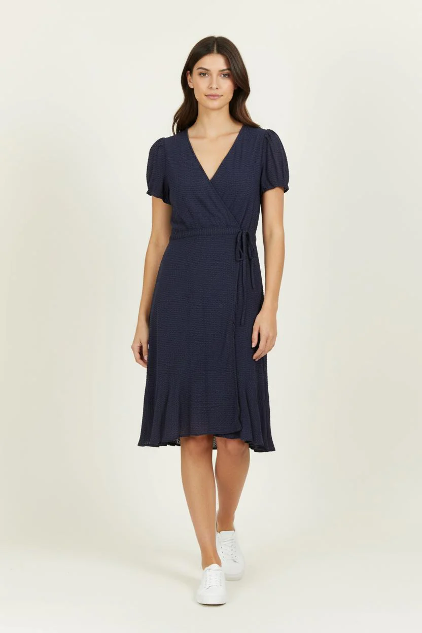 Robe Porte-feuille Bleue - Taille M/38