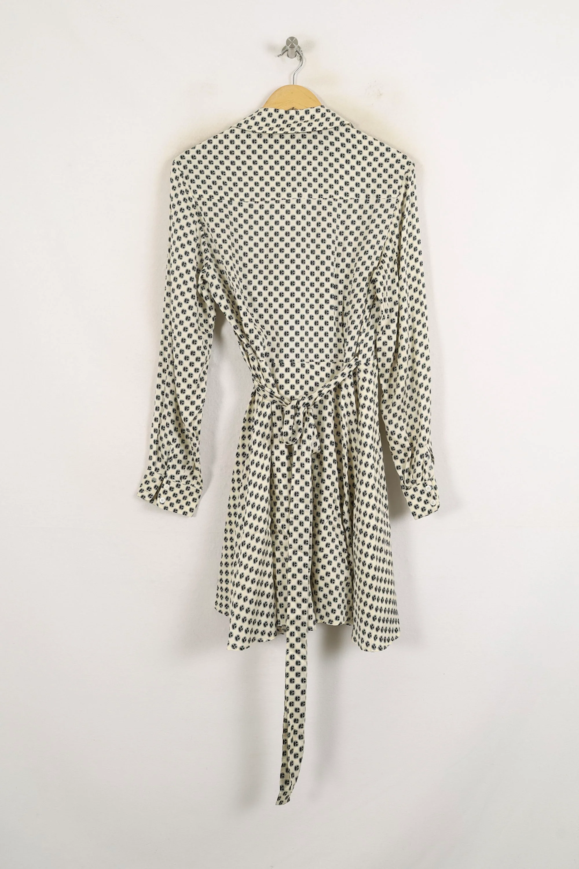 Robe Portefeuille Blanche et Noire - Taille S/36 - Image 4