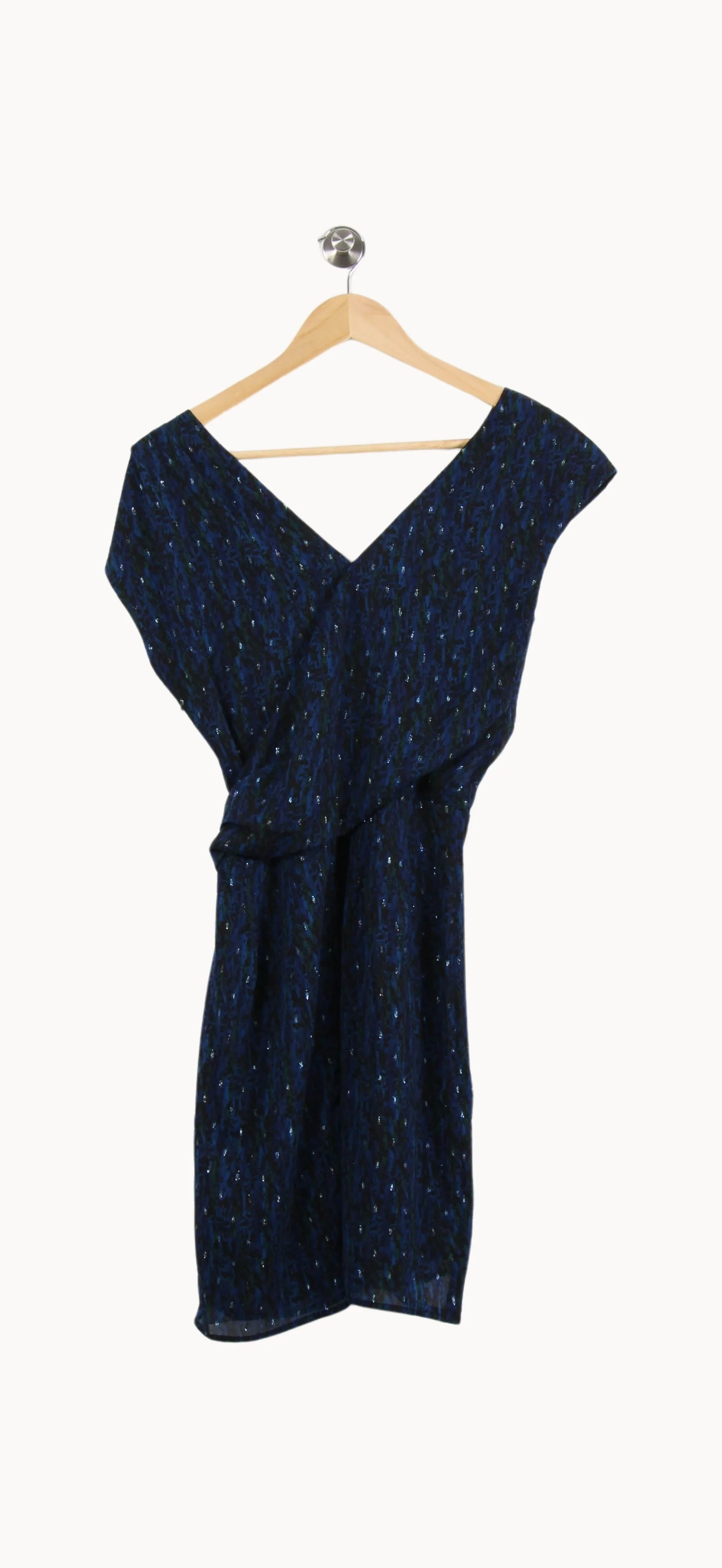 Robe Portefeuille Bleue - Taille XS/34 - Image 2