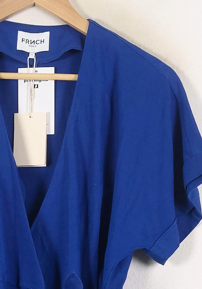 Robe Portefeuille Bleue - Taille XS/34 - Image 3