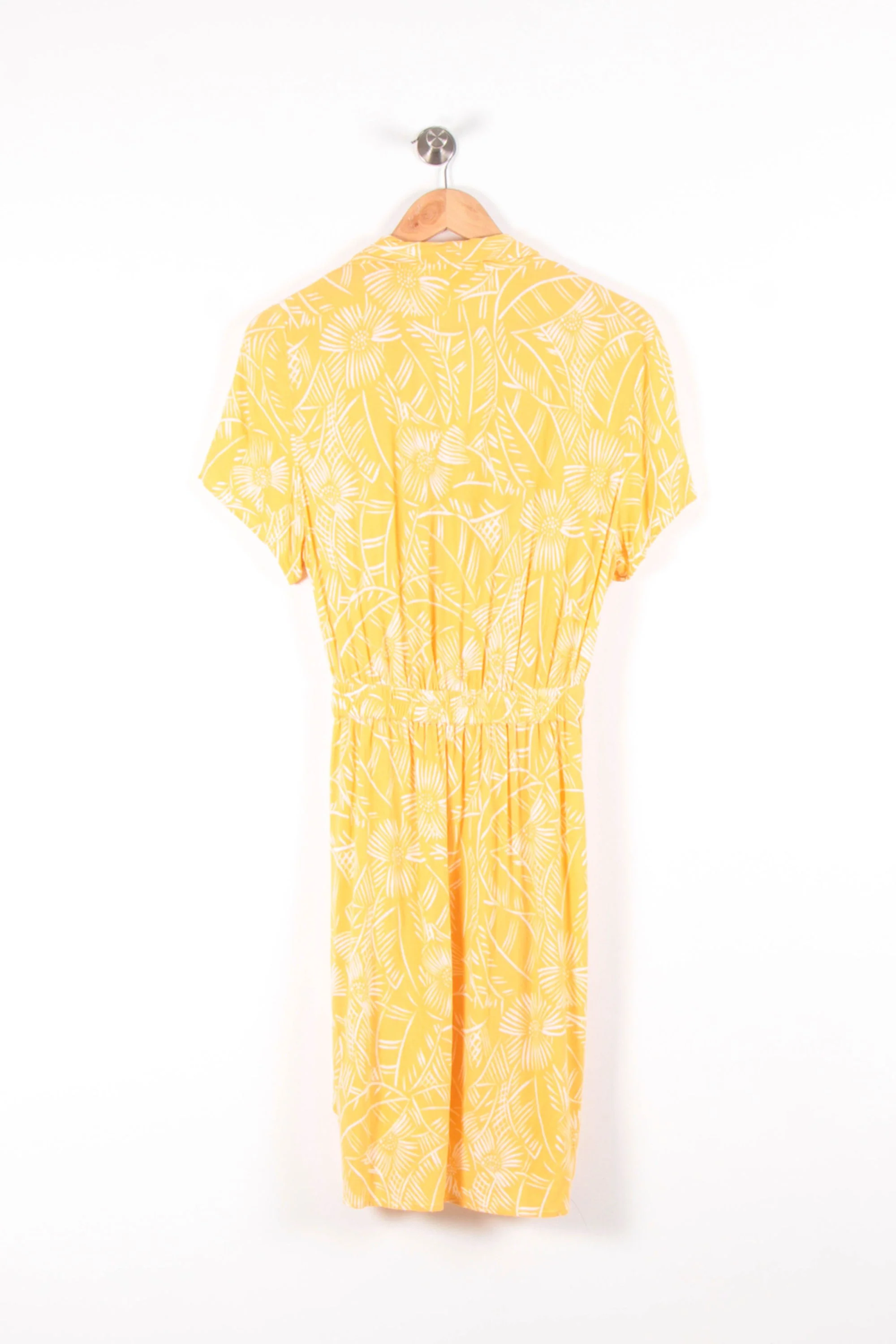 Robe Portefeuille Jaune et Blanche - Taille M/38 - Image 4