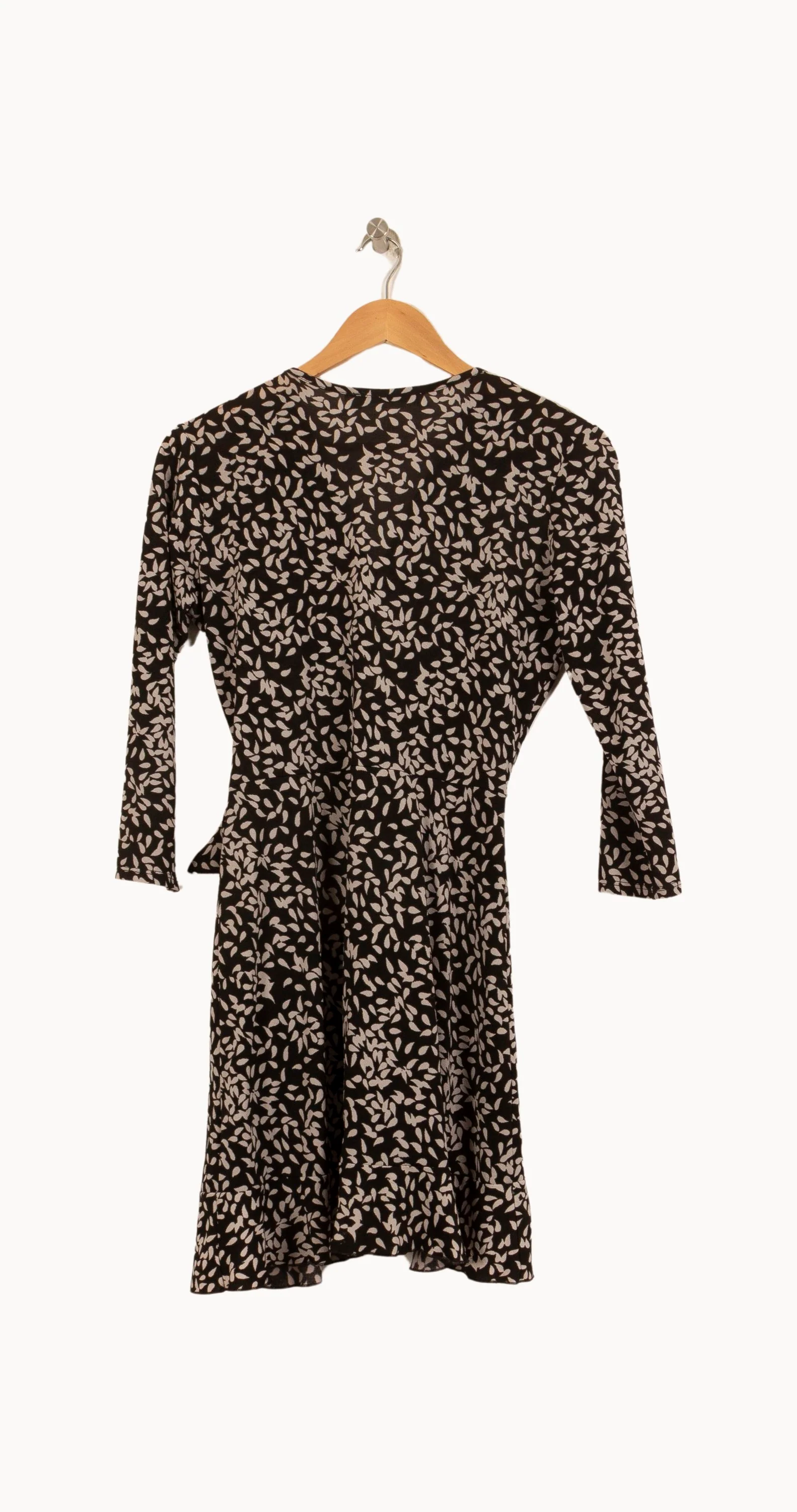 Robe Portefeuille Noire et Blanche - Taille S/36 - Image 4
