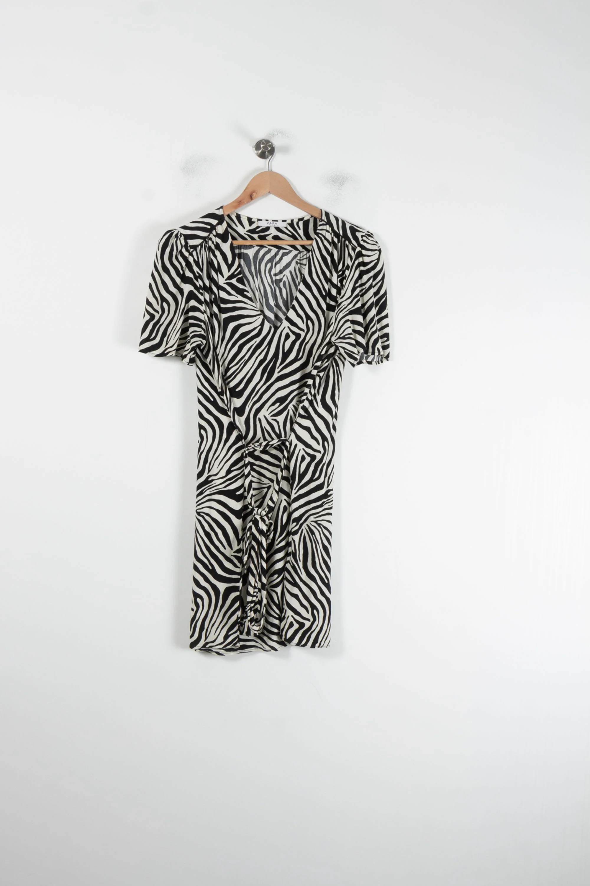 Robe Portefeuille Noire et Blanche - Taille XL/42 - Image 2