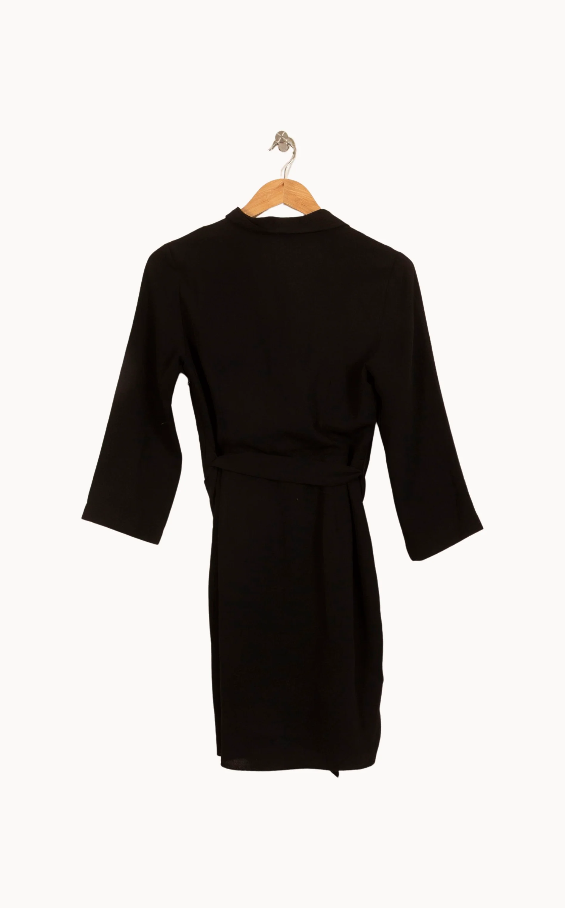 Robe Portefeuille Noire - Taille XS/34 - Image 4