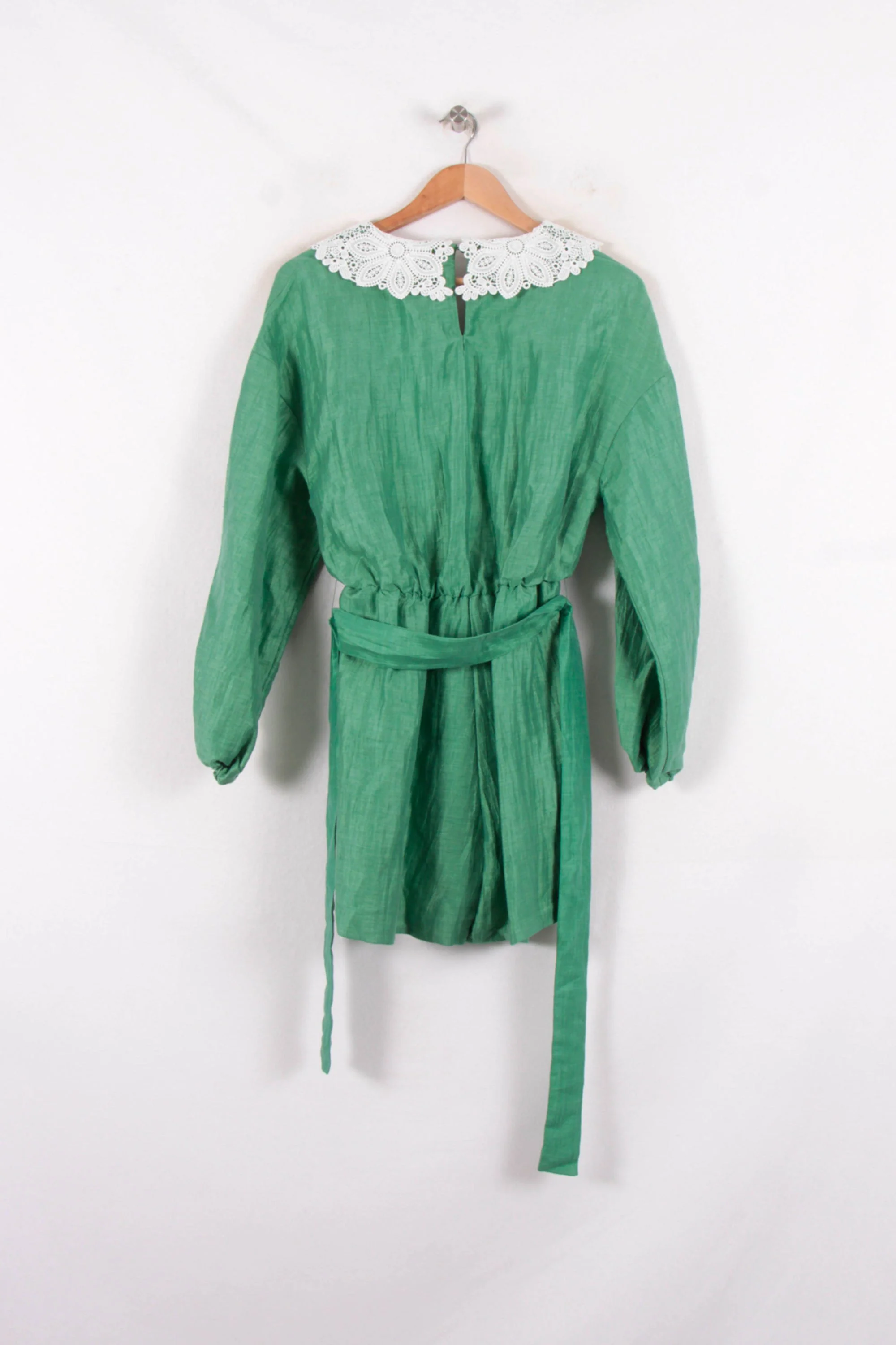 Robe portefeuille verte et blanche - Taille M/38 - Image 4
