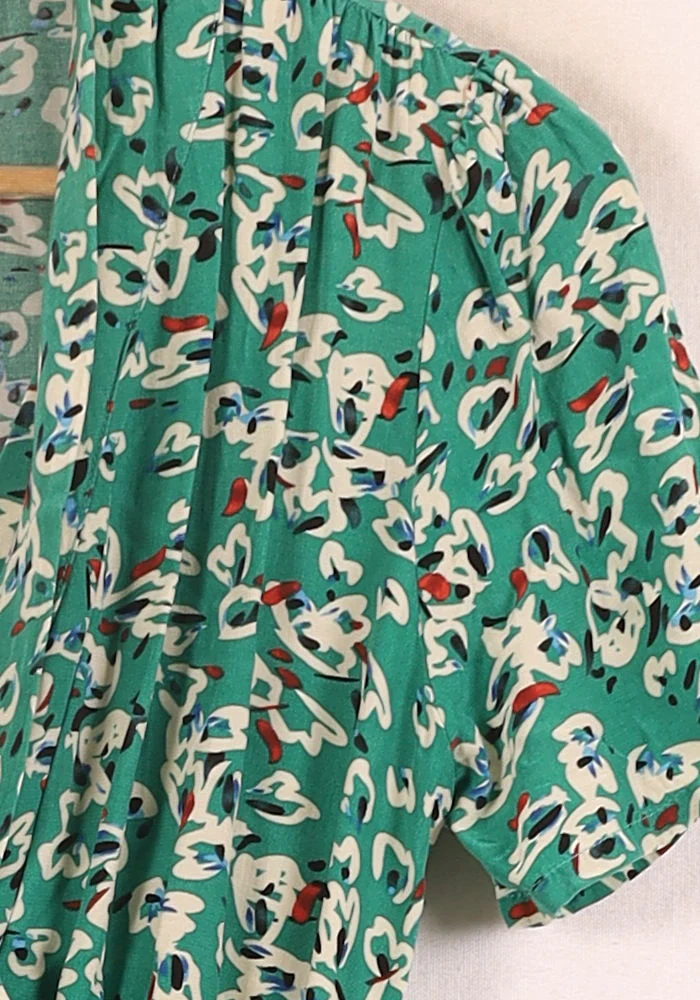 Robe Portefeuille Verte - Taille M/38 - Image 3