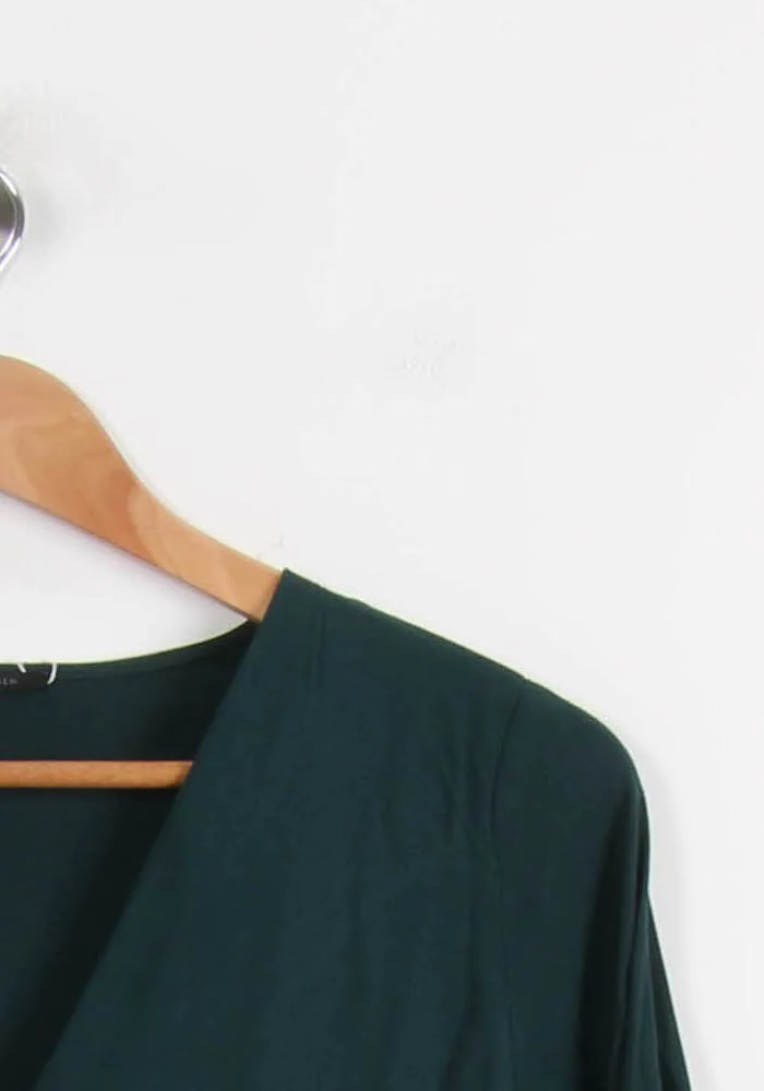 Robe portefeuille verte - Taille XS/34 - Image 3