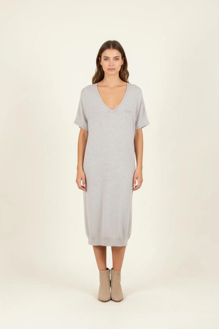 Robe Pull Grise - Taille M/38