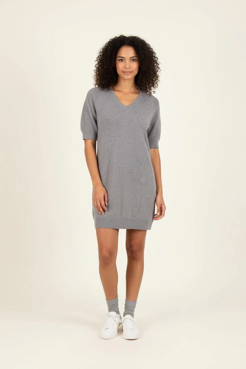 Robe Pull Grise - Taille S/36