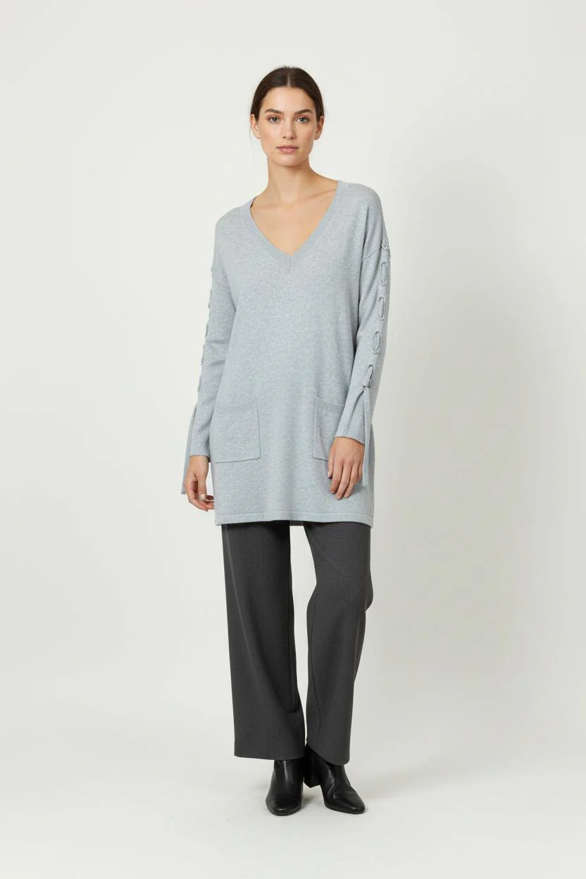 Robe Pull Grise - Taille S/36