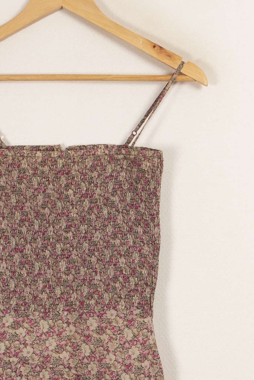 Robe rose et grise à motifs - Taille XS/34 - Image 3