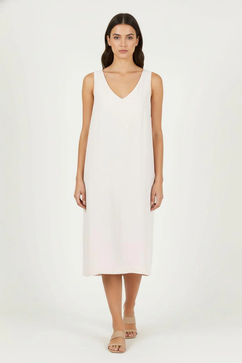 Robe Sans Manches Beige - Taille M/38