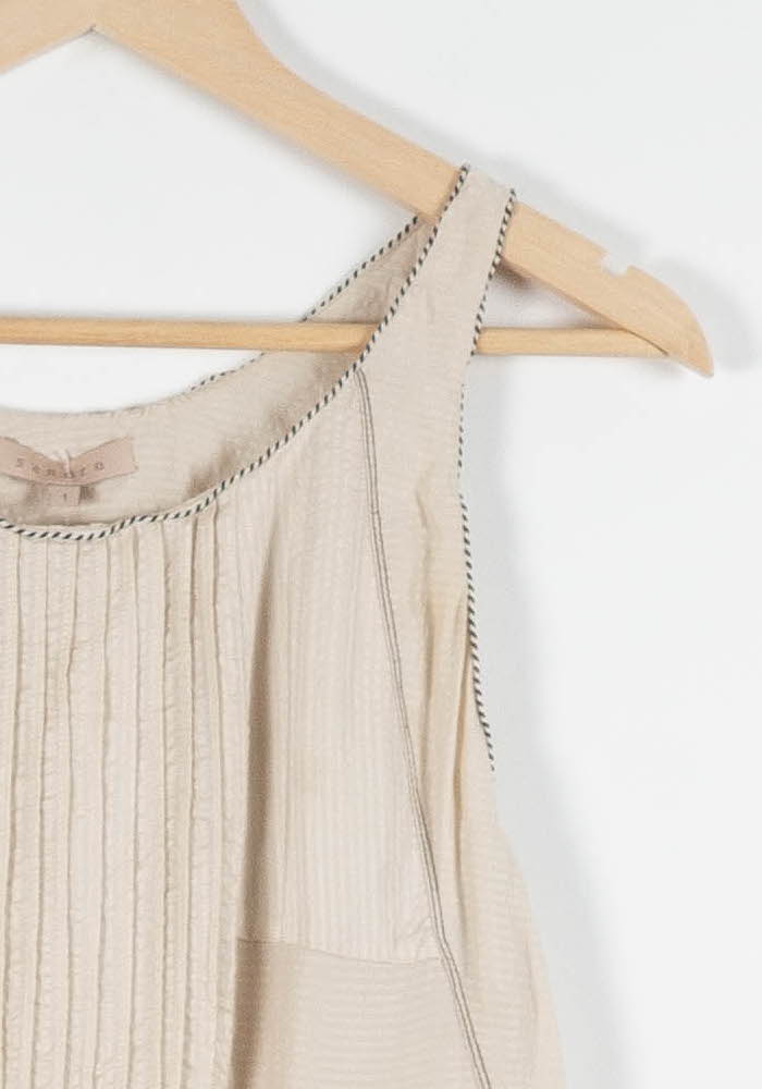 Robe Sans Manches Beige - Taille S/36 - Image 3