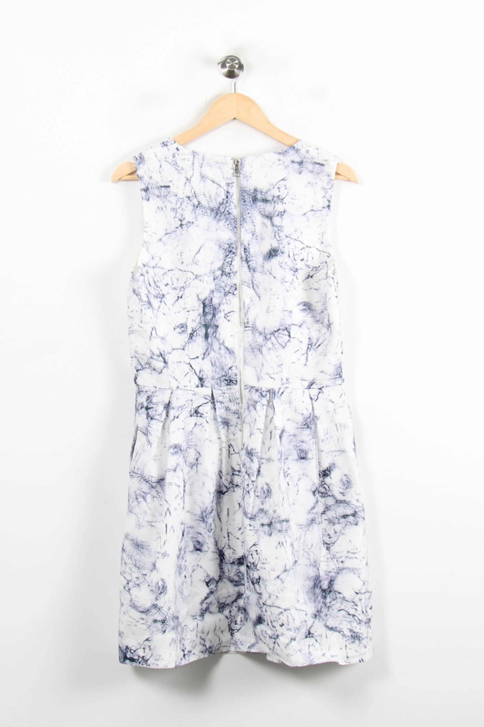 Robe Sans Manches Blanche et Bleue - Taille L/40 - Image 4