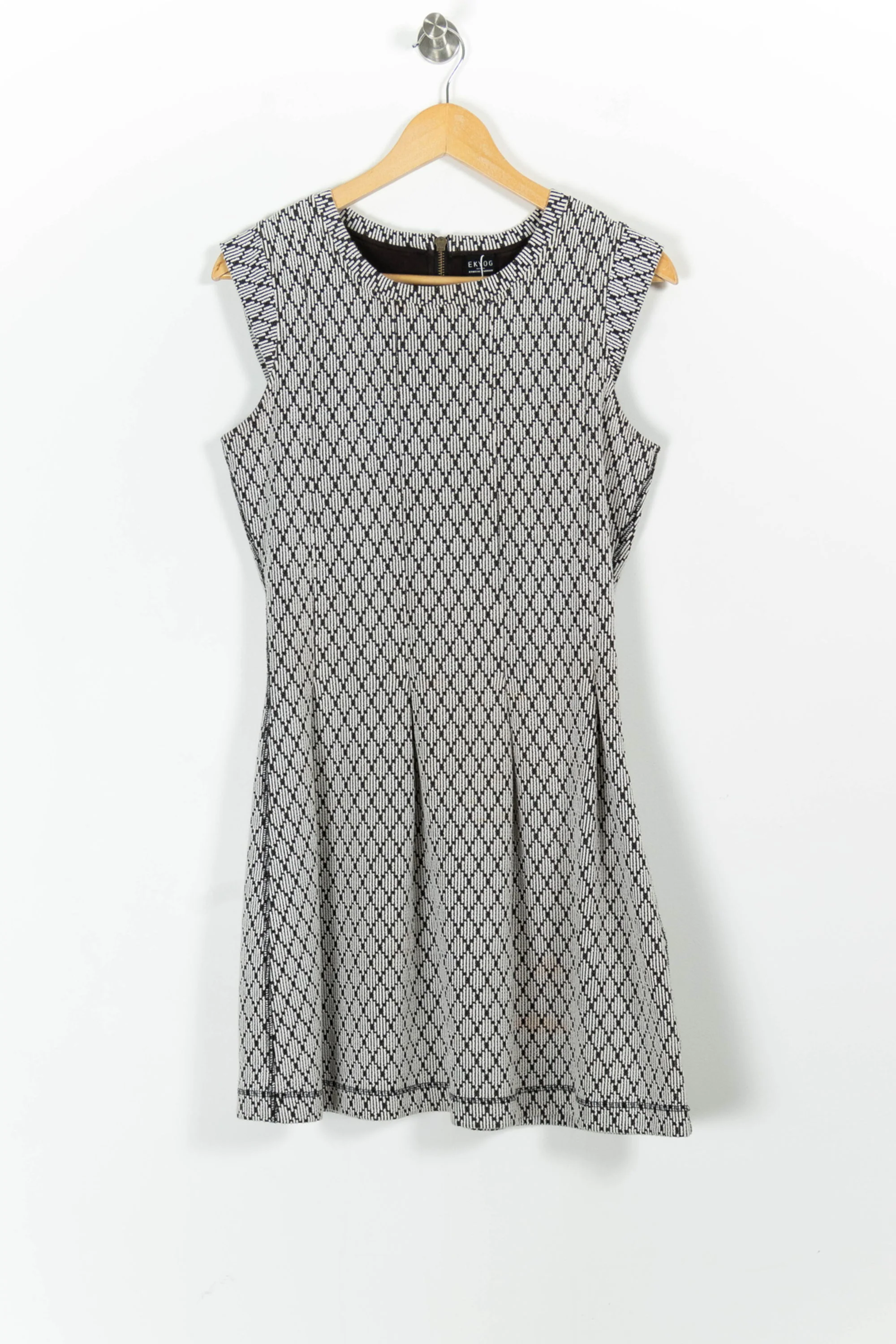 Robe Sans Manches Blanche et Noire - Taille M/38 - Image 2