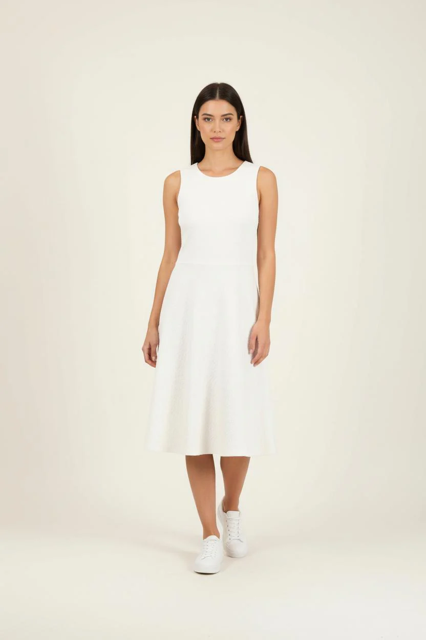 Robe Sans Manches Blanche - Taille M/38
