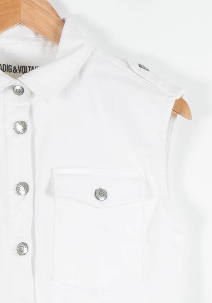 Robe Sans Manches Blanche - Taille XS/34 - Image 3