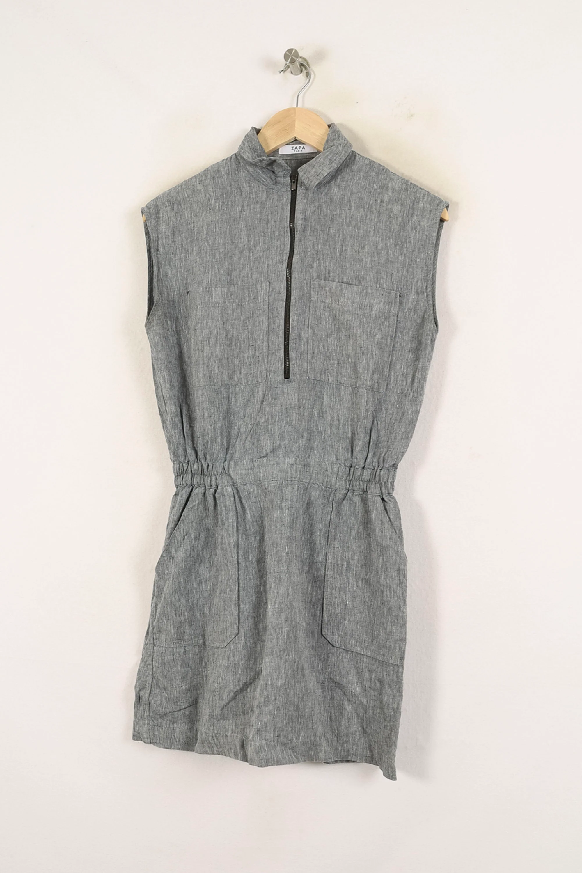 Robe Sans Manches Grise - Taille S/36 - Image 2