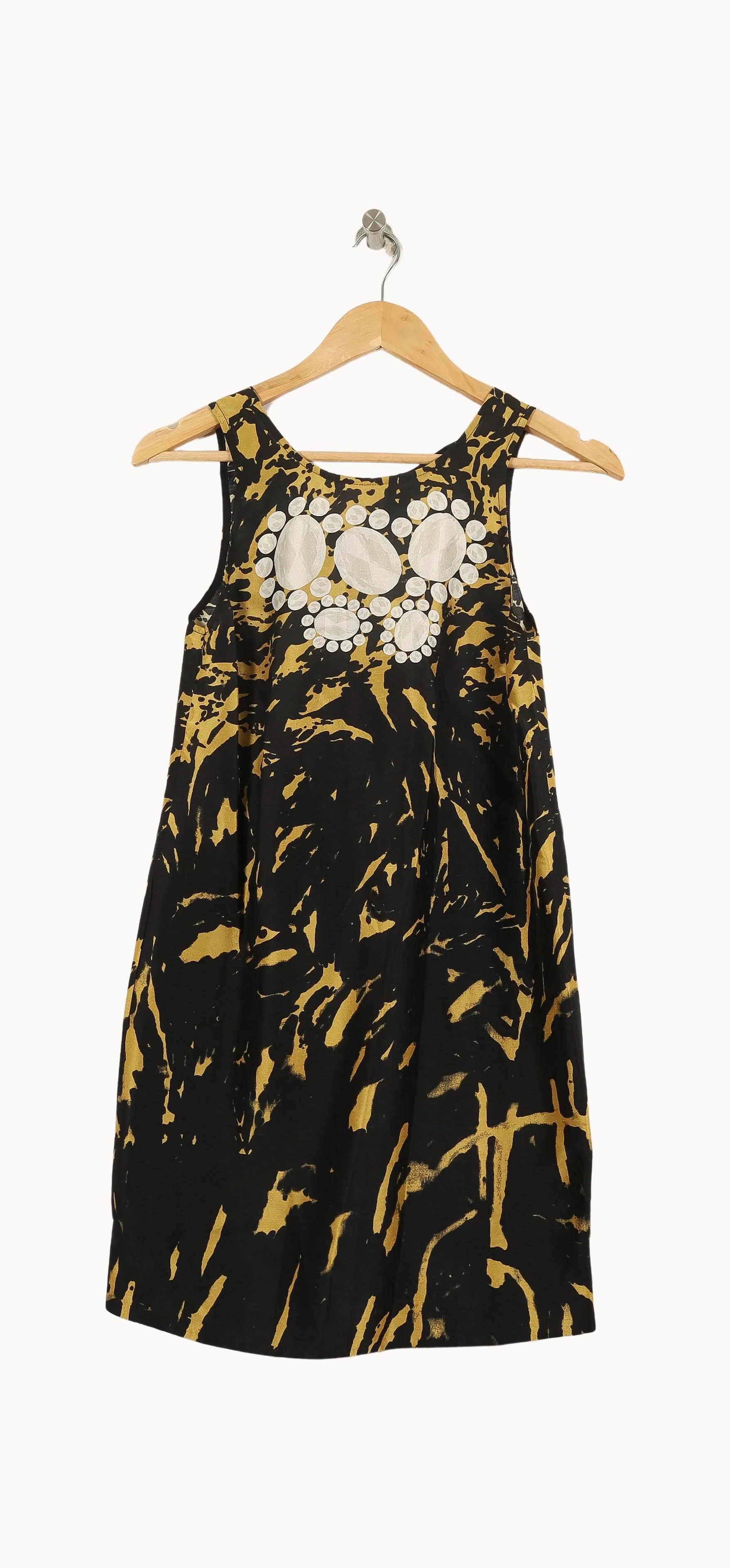 Robe Sans Manches Noire et Jaune - Taille S/36 - Image 2