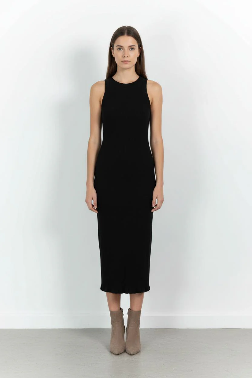 Robe Sans Manches Noire - Taille S/36
