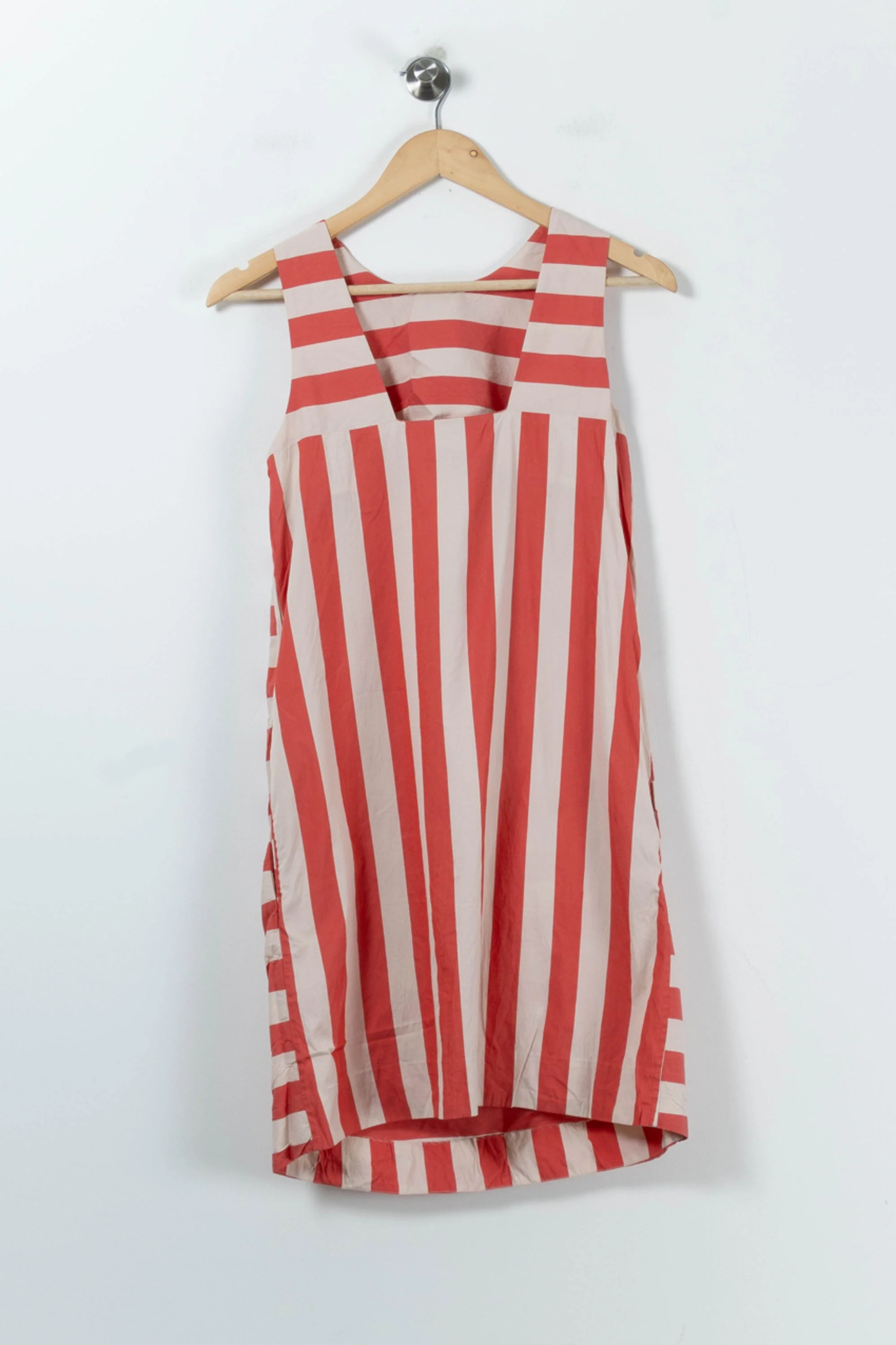 Robe Sans Manches Rayée Rouge et Blanche - Taille S/36 - Image 4