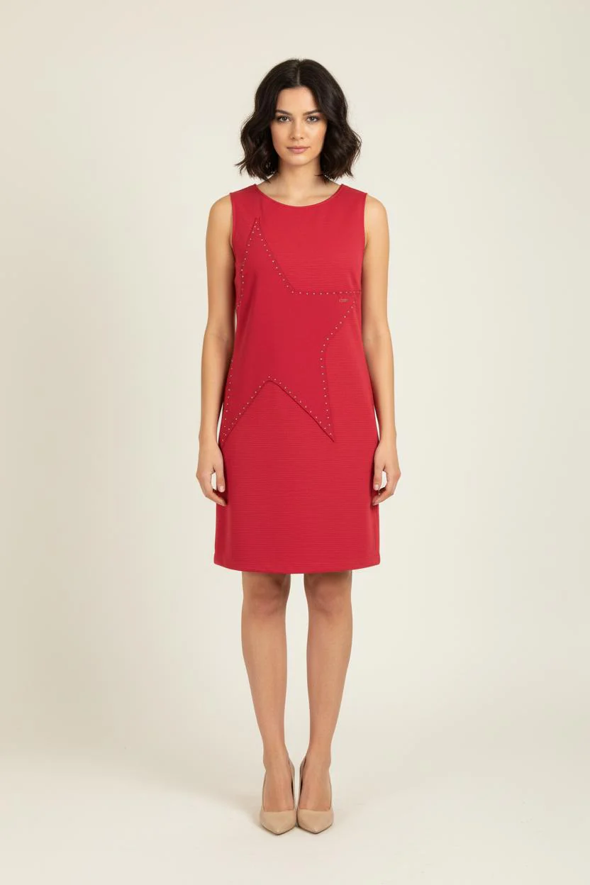 Robe Sans Manches Rouge - Taille L/40
