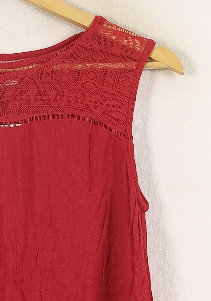 Robe Sans Manches Rouge - Taille S/36 - Image 2