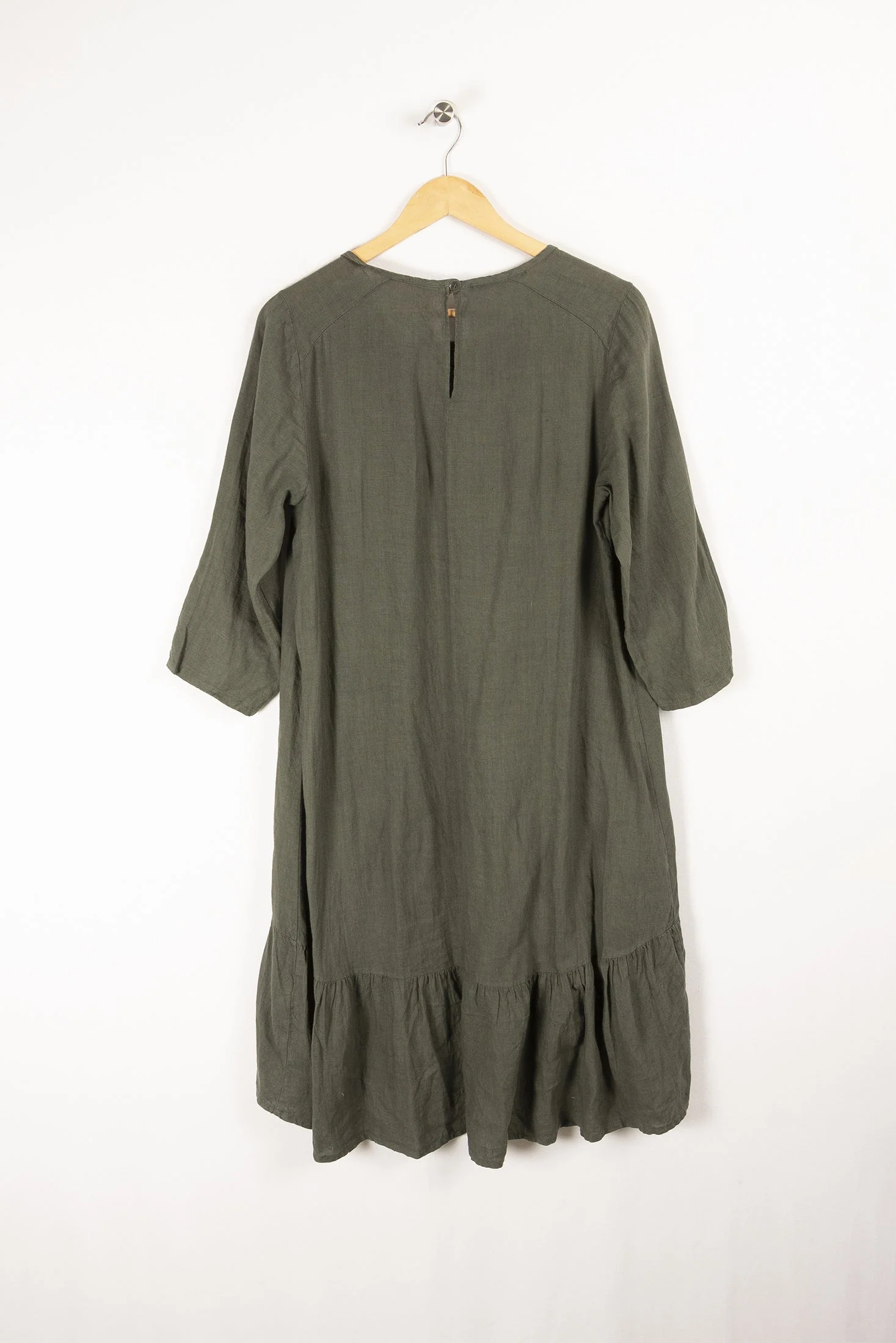 Robe unie en lin bas volanté - M/38 - Image 3