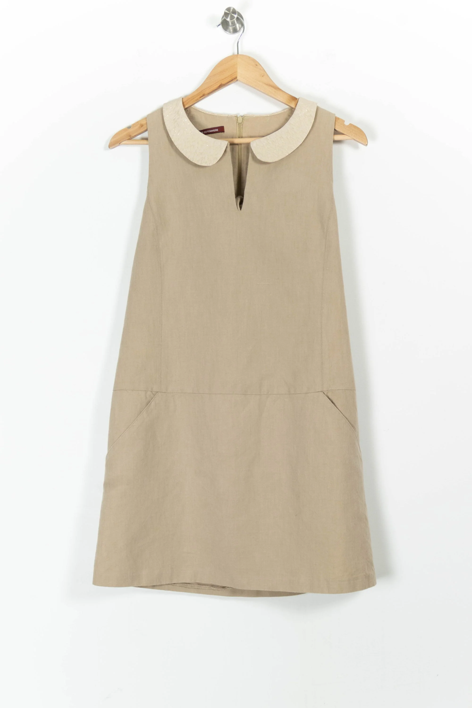 Robe Trapèze Beige - Taille M/38 - Image 2