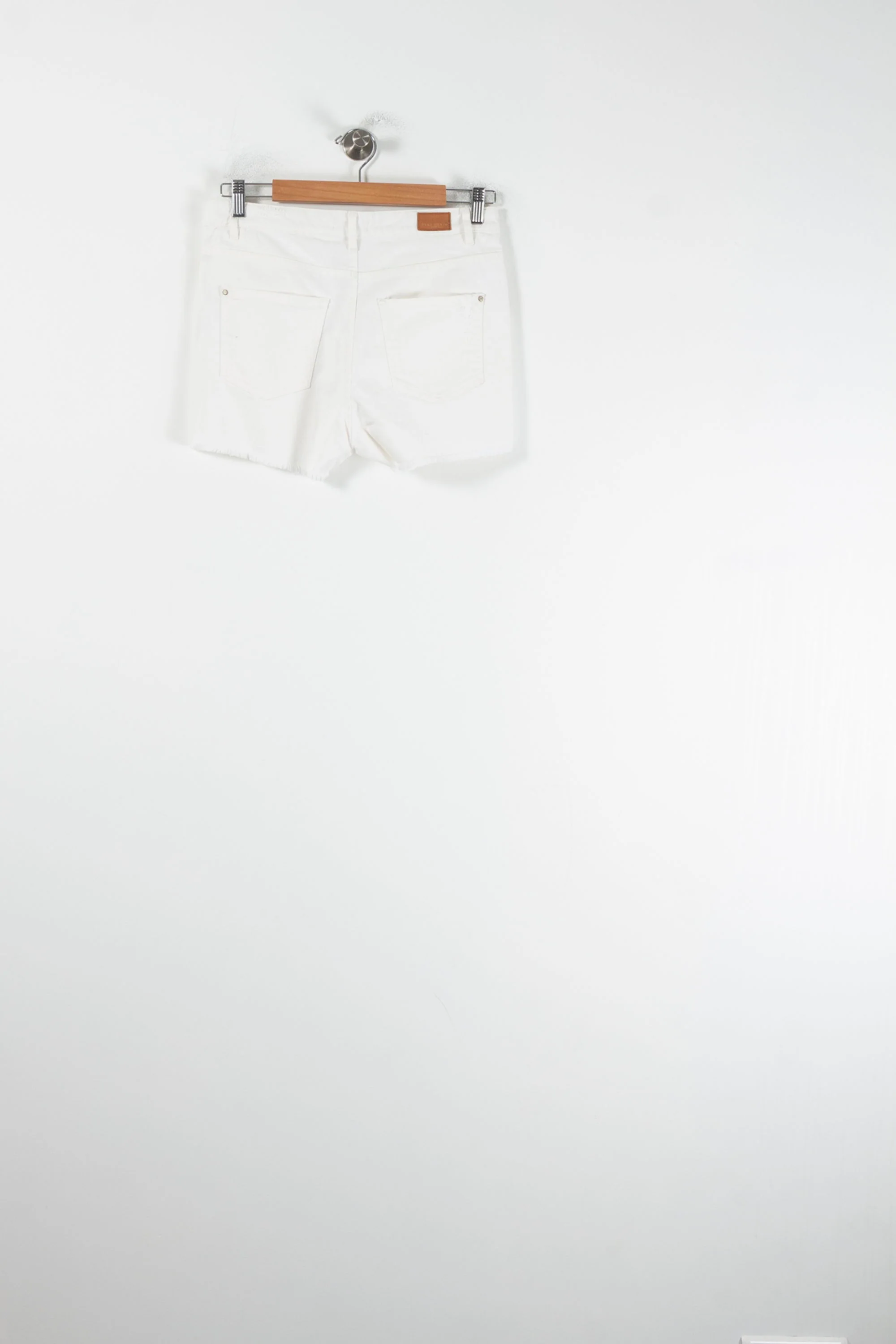 Short en Jean Blanc - Taille M/38 - Image 4