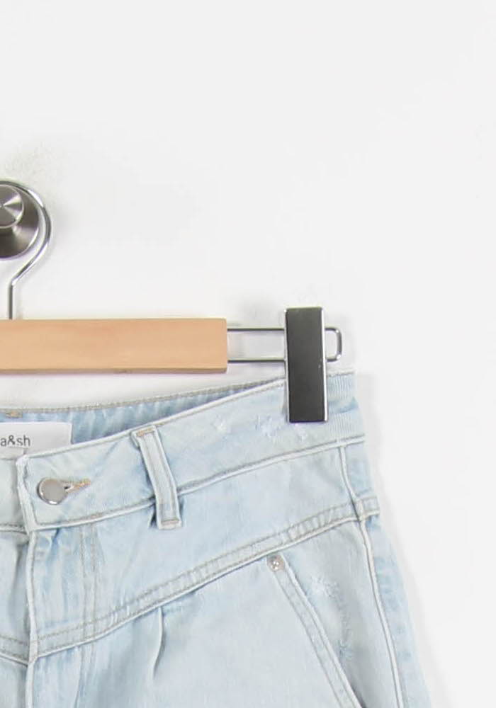 Short en Jean Bleu Clair - Taille S/36 - Image 3