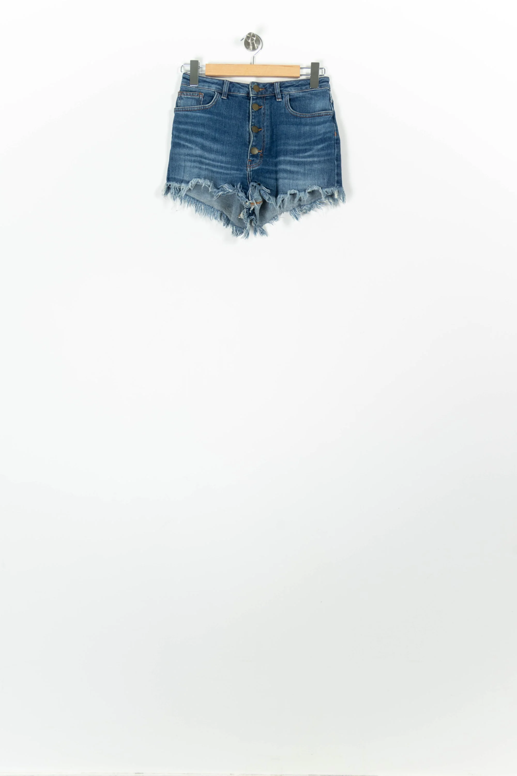 Short en Jean Bleu - Taille L/40 - Image 2