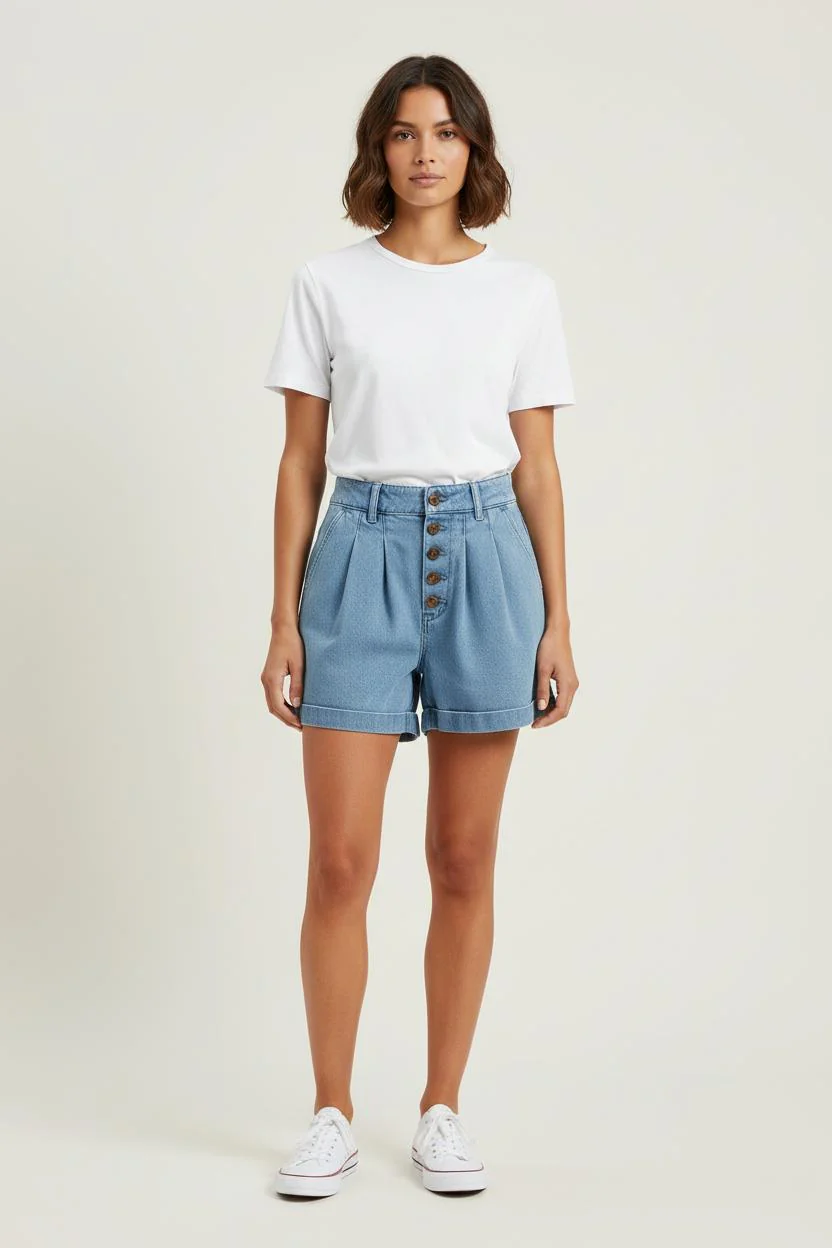 Short en Jean Bleu - Taille XS/34