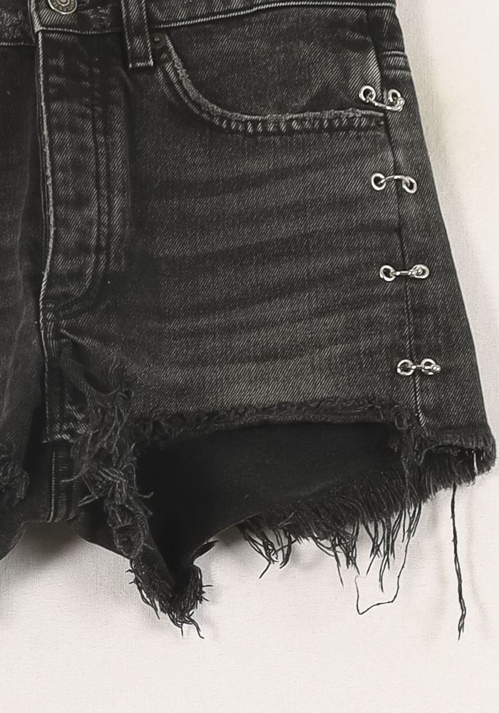 Short en Jean Noir - Taille S/36 - Image 3
